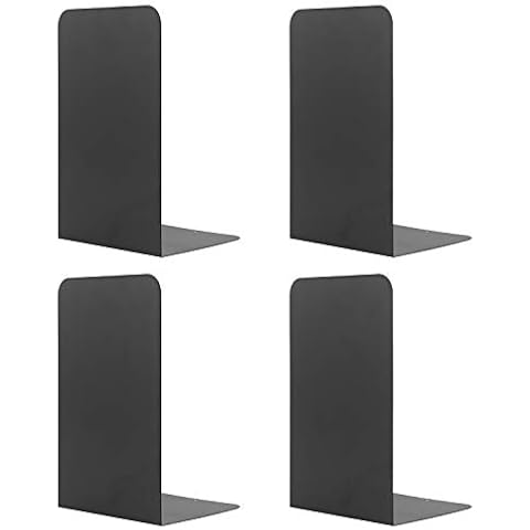 MSDADA Heavy Duty Metal Bookends for Home Cover