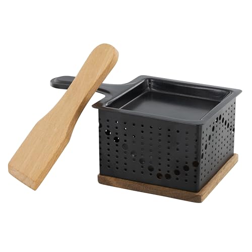 COOK CONCEPT - KC2487 Raclette Individuelle à la Bougie - Appareil Nomade, Compact et Élégant, Pour 1 Personne, Dimensions 16,20 x 9,40 x 6,70 cm, Couleur...