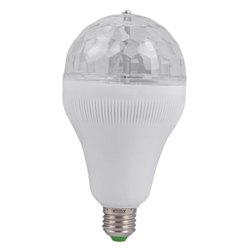 DIYEAH RGB Rotating Disco Light Bulb LED Ball Lamp for Multi Mode Lighting for Home Gatherings and Ktv Vibrant Atmosphere Enhancer for Disco Events