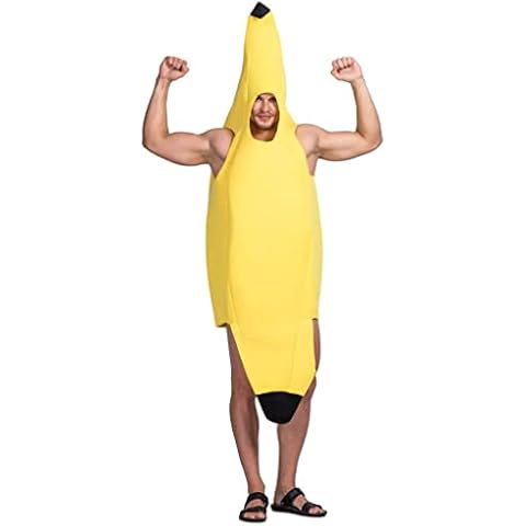 SHATCHI Yellow Banana Fancy Dress Costume Cover