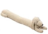 Un perro como burlete CasaJame Burlete para puertas y ventanas, diseño de perro, 90 cm, color crema
