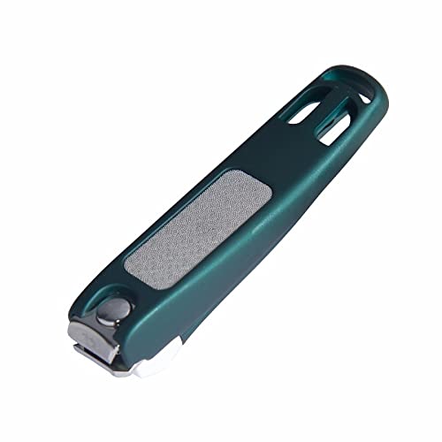 GFJTJAO Tijeras Uñas Clipper Profesional de Clavos con Catcher máquina de Corte de uñas de Acero Inoxidable Nail Trimmer Toe Tijeras de uñas Clip Catcher