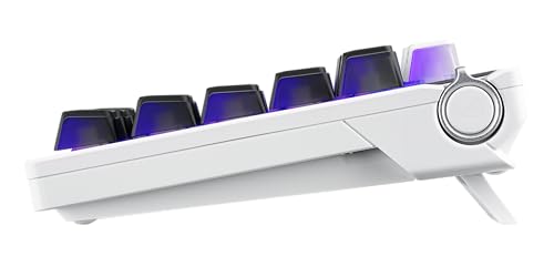 ROG Azoth X 75% Wireless Custom-Gaming Tastiera (layout QWERTZ, switch meccanici hot-swap ROG NX V2, Bluetooth, 2,4 GHz RF Wireless, USB, SpeedNova, display OLED, bianco) - Tastiera gaming - Immagine 4