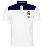 RFU England Rose Rugby-Poloshirt (Erwachsenengrößen S bis 3XL), England Rugby Poloshirt, lässiges England Rugby Shirt, multi, S