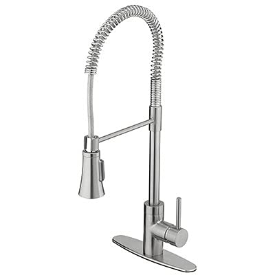 Homewerks Worldwide LLC-IMPORT 204692 MC HP Stainless Steel Single Kitchen Faucet