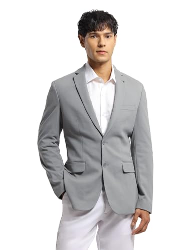 Image of Arrow Men's Textured Zero Calorie Slim Fit Blazer
