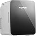 VEVOR Mini Frigo Portatile con Funzione di Raffreddamento e Riscaldamento, 10 Litri 48 W Mini Frigorifero Nero con Regolazione della Temperatura per Casa, Ufficio, Dormitorio, Camera d'Albergo, Auto