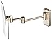 JERDON 8.75-Inch x 6.5-Inch Wall Mount Makeup Mirror - Personal Mirror with 5X Magnification & 14 inch Wall Extension - Nickel Wall Mount Arm - Model JRT695N