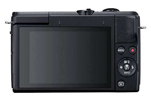 Image of Canon EOS M200 Mirrorless Camera, EF-M 15-45mm f /3.5-6.3 is STM Lens, 24.1 MP, 16 GB Memory Card