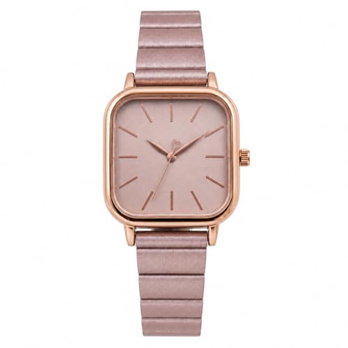 Image of Women Square Dial Analog Casual Watch Adjustable Lock Metallic Strap for Girls Analog Watch - for Women