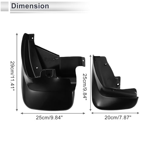 Image of X AUTOHAUX 1set Front and Rear Mud Flaps Splash Guards Mud Guards for Subaru Forester 2005-2008 W /Mount Accessories