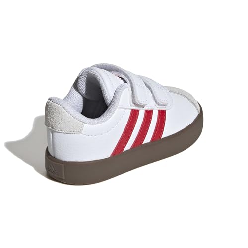 Image of adidas Boys Vl Court 3.0 Slip On Sneakers Shoes Casual - Pink, White