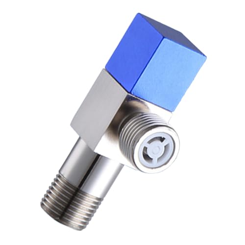 SEWACC Valvola Angolo Per Acqua Fredda Con Chiusura Per Bagno e Wc Valvola Di Arresto Angolare in Metallo Resistente Compatibile Con Bidet e Rubinetti Facile Da Installare e Manutenere