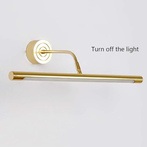 Luz LED dorada para gabinete y tocador con acabado sofisticado e impermeable 6