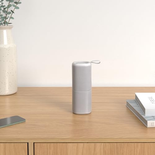 KOVE Commuter 2 Portable Speaker - Concrete Bluetooth Speakers, Wireless with HD Louder Volume, Deep Bass Subwoofer, Microphone, IPX7 Water Resistant - Perfect Boom Box for Home, Outdoor or Travel