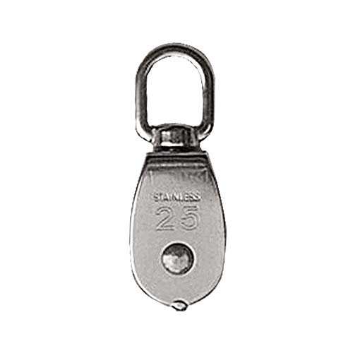 Window Roller Stainless Steel 304 Single Wheel Swivel Pulley Block Loading Lad-Sale - (Inner Diameter: 8mm)