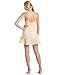 ABS Allen Schwartz Women's Strapless Flounce Skirt Dress, Light Peach, 8