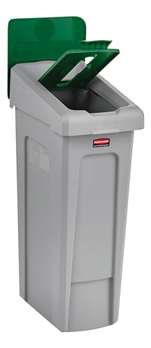 Image of Rubbermaid Commercial Products SLIM JIM Recycling Station 1-Stream Paper Bin /Can /Kit /Station, 23 GAL, for Kitchens /Classrooms /Offices /Back of House /Higher Education /Commercial Facilities