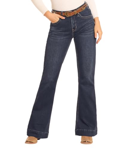 Rock & Roll Denim Women's High Rise Welt Pocket Trousers2