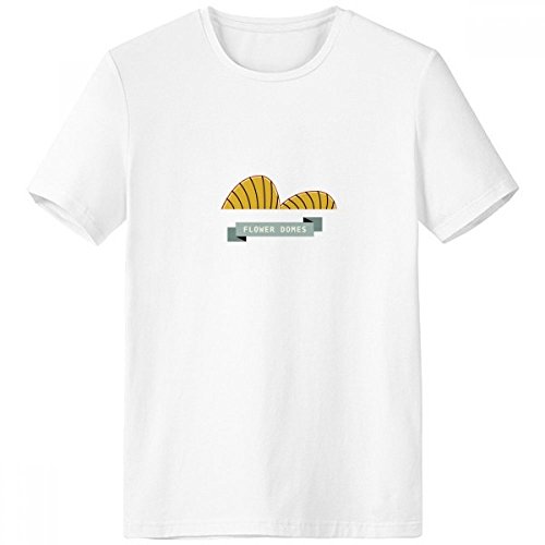 T-shirt Singapour Fleur pour homme en coton blanc à col ras du cou taille S