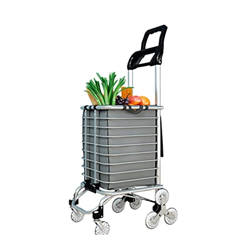 ATAAYShopping Cart Lebensmitteleinkaufswagen Kleiner Einkaufswagen Heimlicht Tragbarer Einkaufstrolley Klappbarer… – Bild 6