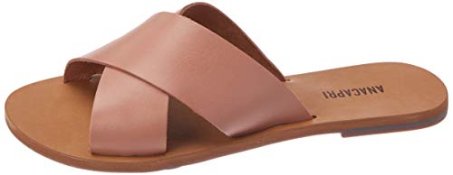 Sandália Rasteira Anacapri Tiras Cruzadas Feminino, Creme (Nude), 36