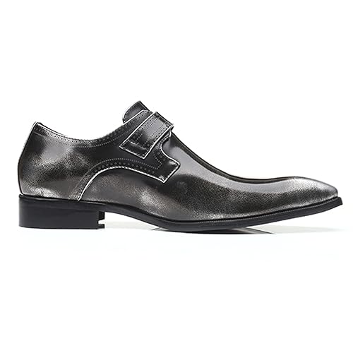 Men's Formal Oxford Shoes Slip On Single Strap Buckle Leather Low Top Business Work Shoes Fashion Shoes for Prom Wedding Formal Shoes3