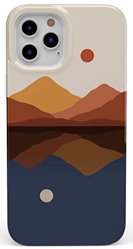 Casely iPhone 12 Pro Max Case | Opposites Attract | Day & Night Colorblock Mountain Case