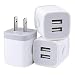 Charger Box, Wall Charger, Dual USB Phone Charger Adapter, 2.1 amp USB Plugs 3 Pack Wall Plug in Fast Charging Blocks Compatible for iPhone X S 8 7 6S Plus Samsung Galaxy A20 S8 S9 S10 e Note9 LG G3