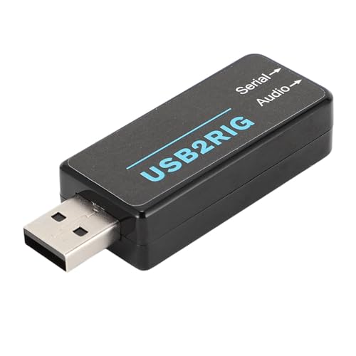 Vvikizy Radio Digital Modes Interface, USB Sound Card and Serial Port Adapter for Amateur Radio with Built-in Sound Codec CAT Control Compatible with FT8 FT4 JS8Call SSTV