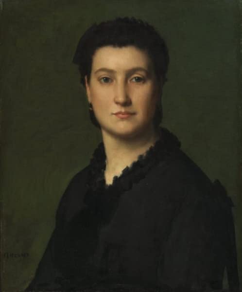 Art mural pour chambre : affiche portrait de femme rétro Jean-Jacques Henner 60x90cm