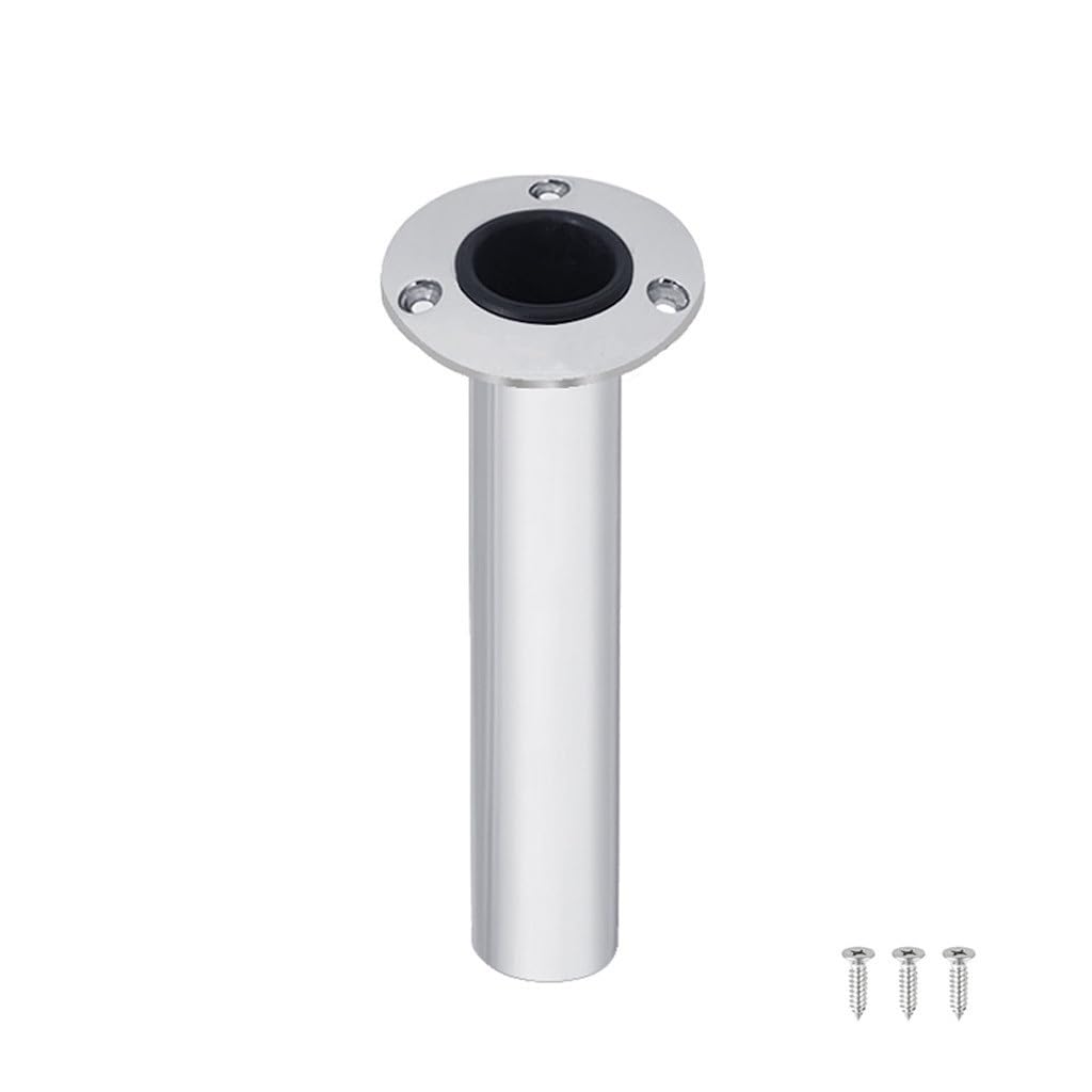 CIOPLJHKL Marine Mirror Polish Flush Mount 0 Degree Stainless Steel 316 Round Fishing Rod Racks holder Boat Accessories For Boat Yacht Kayaks