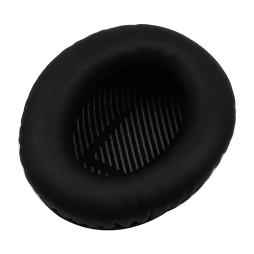 Hsthe Sea Headphones Replacement Earpads by Soft Protein Leather Replacement Ear Pads Cushions for Bose QC35 QC25 QC15 Soundlink/Soundtrue (Black) - Image 3