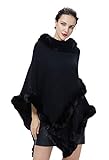 TALLA UNICA para TODOS: largo: 88cm; busto ilimitado.El modelo mide 178 cm de altura.Esta capa de punto es como un abrigo de poncho, cubre tus deberes, brazos y espalda perfectamente.