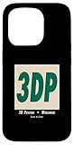 stampa 3d logo 3dp per produttori e ingegneri custodia per iphone 15 pro