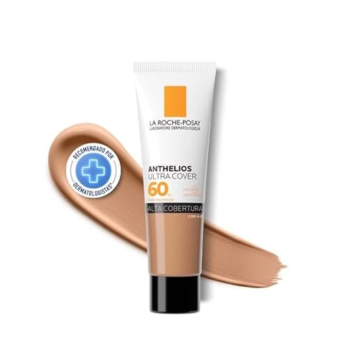 La Roche-Posay, Ultra Cover, Protetor Solar com Performance de Maquiagem, Cor 4.0, 12h de cobertura de base em uma única camada, Textura Fluida, Oil free, Toque Seco, FPS60, 30g