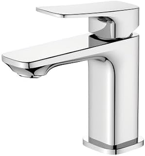 BELZ Waschtischarmaturen Mischbatterie, Moderne Badezimmer Spültischarmatur, Einhebelmischer für Waschtisch, Gäste-WC (Messingchrom, 133CM X 130CM)