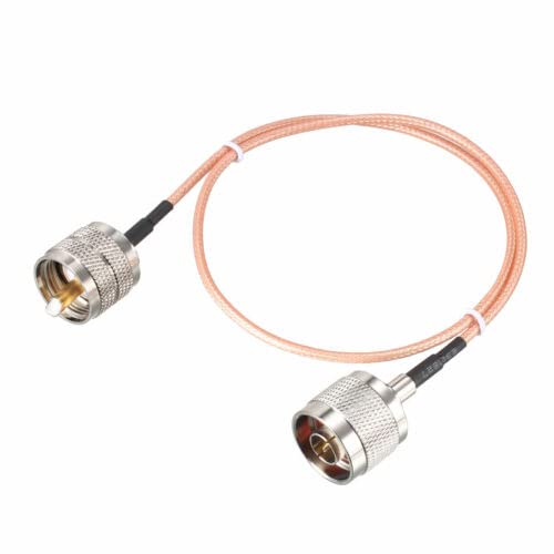 UHF (PL259) Male to N-Type Male Antenna Cable RG316 Coax Cable 1.5 ft