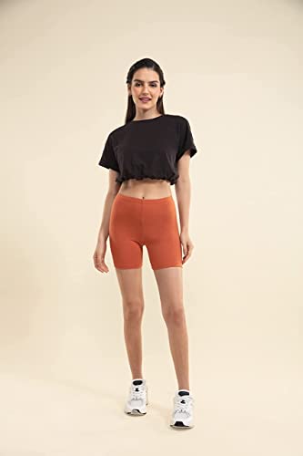 Image of OM SAI LATEST CREATION Poly Spandex Women's Sport Shorts for Regular Fit | Sport Shorts for Workout, Yoga, Running, Exercise, Cycling, Gym Wear for Casual Day (Pack of 2)