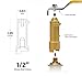 Midline Valve 3UVGZ Ball Valve Stem Extension for 1/4 in., 3/8 in. and 1/2 in. for Water Shutoff in Hard to Reach Applications, Brass