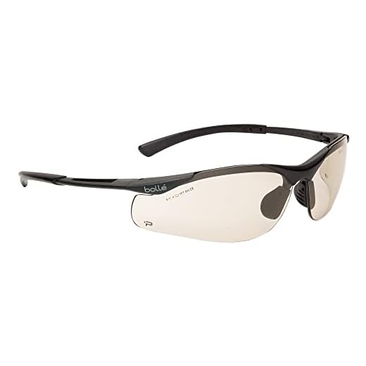 Bollé Safety - BSSI, Contour Eye Protection with Platinum Anti-Fog Coating, Matte Black Frame/CSP Lenses