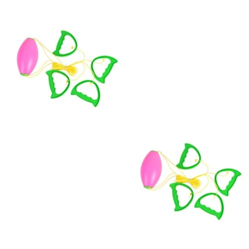 TOYANDONA 2St Kinderspielzeug Spielzeuge die Bälle ziehen Jumbo-Kugeln Außenaktivität Sport Cheerball Kugel ziehen Fitness