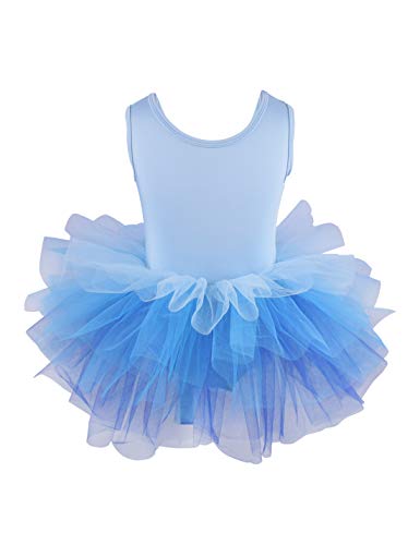 Girls' Camisole Dance Tutu Leotard with Fluffy 4 Layers Ballet Dress for Dance