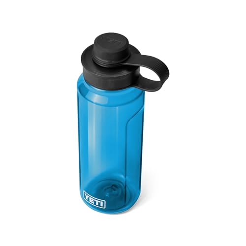 Image of YETI Yonder Water Bottle with Yonder Tether Cap, Lightweight, Leakproof and BPA-Free