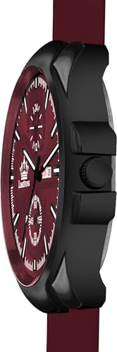 Image of LIMESTONE Men's Analog Quartz Watch with Day & Date Display, Leather /Silicone Strap - Casual & Formal Wrist Watch for Men