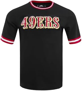 Pro Standard Mens NFL Kansas City Chiefs Classic Chenille Kurzarm T‑Shirt Schwarz L