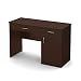 South Shore 7259070 Small Computer Desk with Drawers, Chocolate