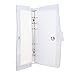 Yuecoom Clear Savings Book, A6 Transparent Soft PVC 6 Ring Budget Challenge Book, Refillable Planner Cover Protector Snap Button Closure Loose Leaf Folder for Travel Office v (5k)