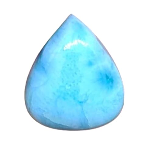 Cabochon larimar naturel de qualité supérieure 20x17mm, pierre poire de joaillerie fine