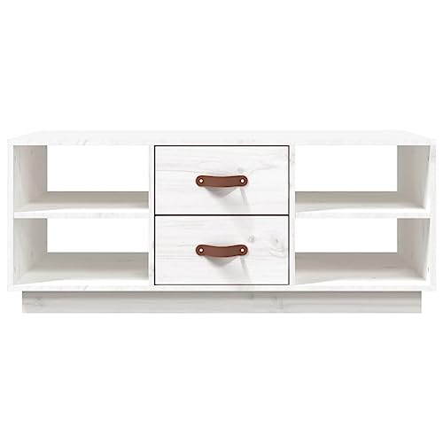Table basse blanche en bois avec rangements pour optimiser un salon encombré - 6
